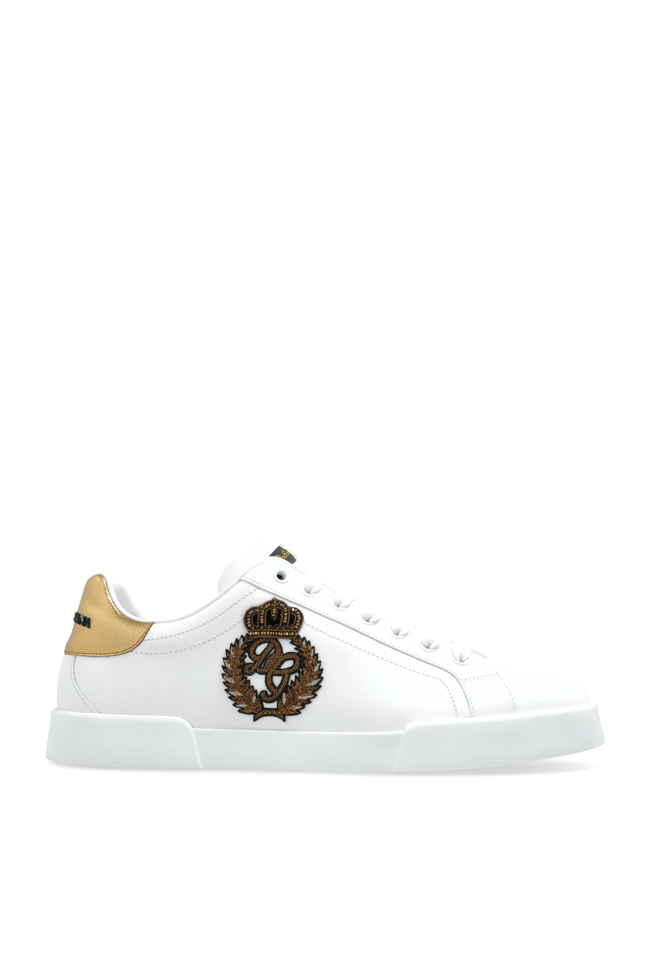 スニーカー Dolce & Gabbana 'Portofino' sneakers (CK2203A6L81 HK5JF) Sneakers with Embroidered Patch - Women's Shoes | Dolce&Gabbana